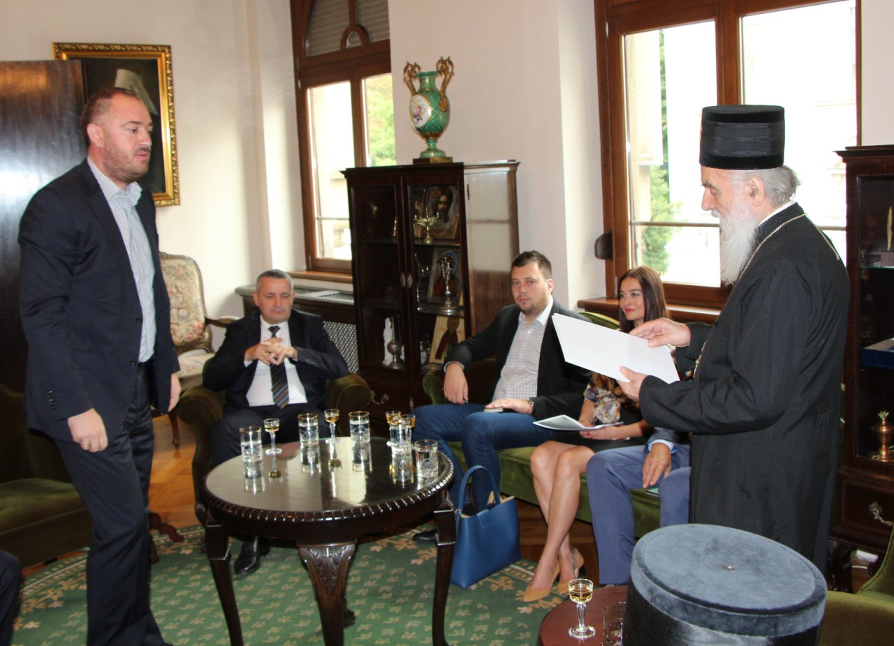 Ivan Kostić u delegaciji kod patrijarha Irineja povodom istorijske izložbe o Jasenovcu u Jerusalimu