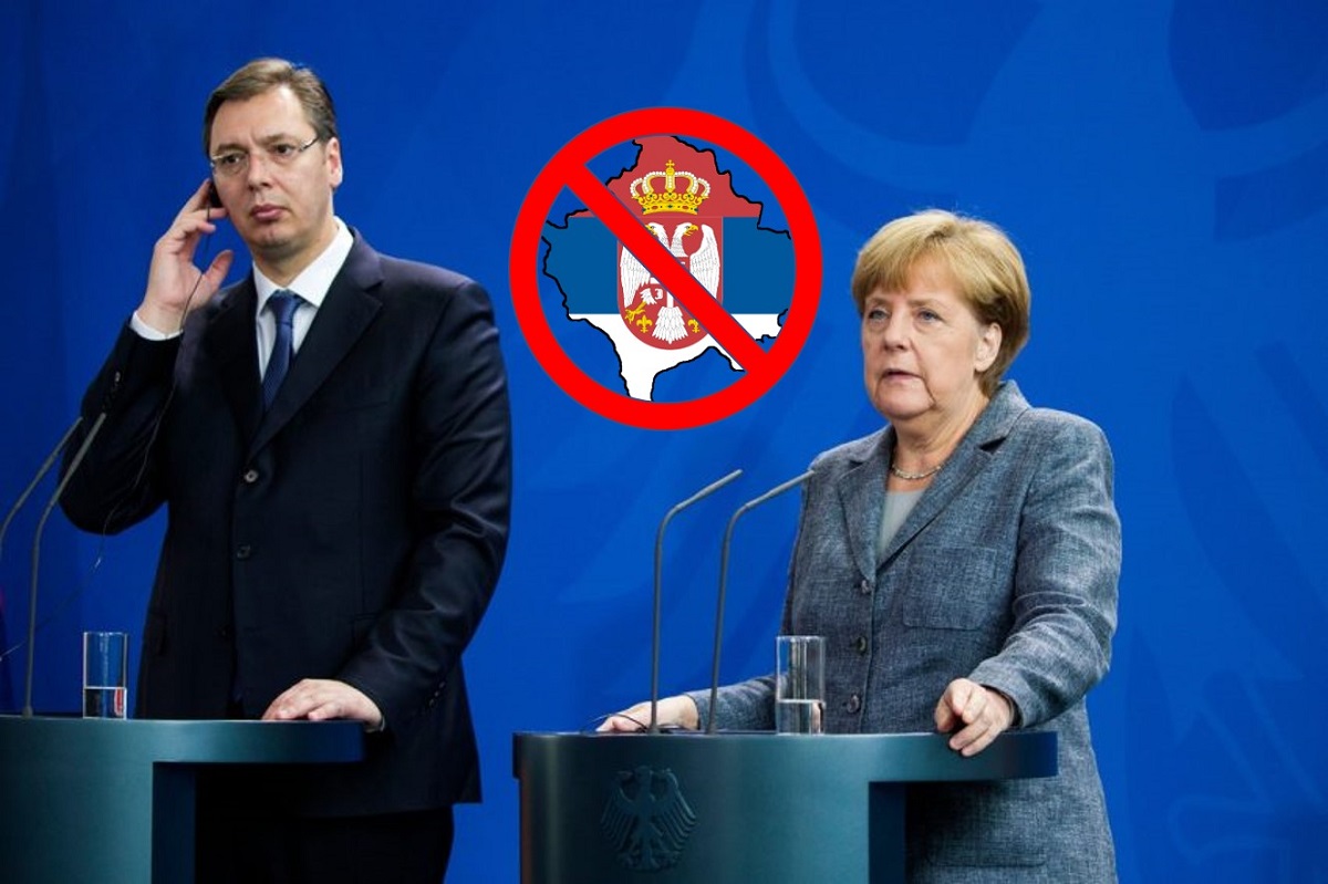 Pred Merkelovom Vučić narušio teritorijalnu celovitost Srbije 
